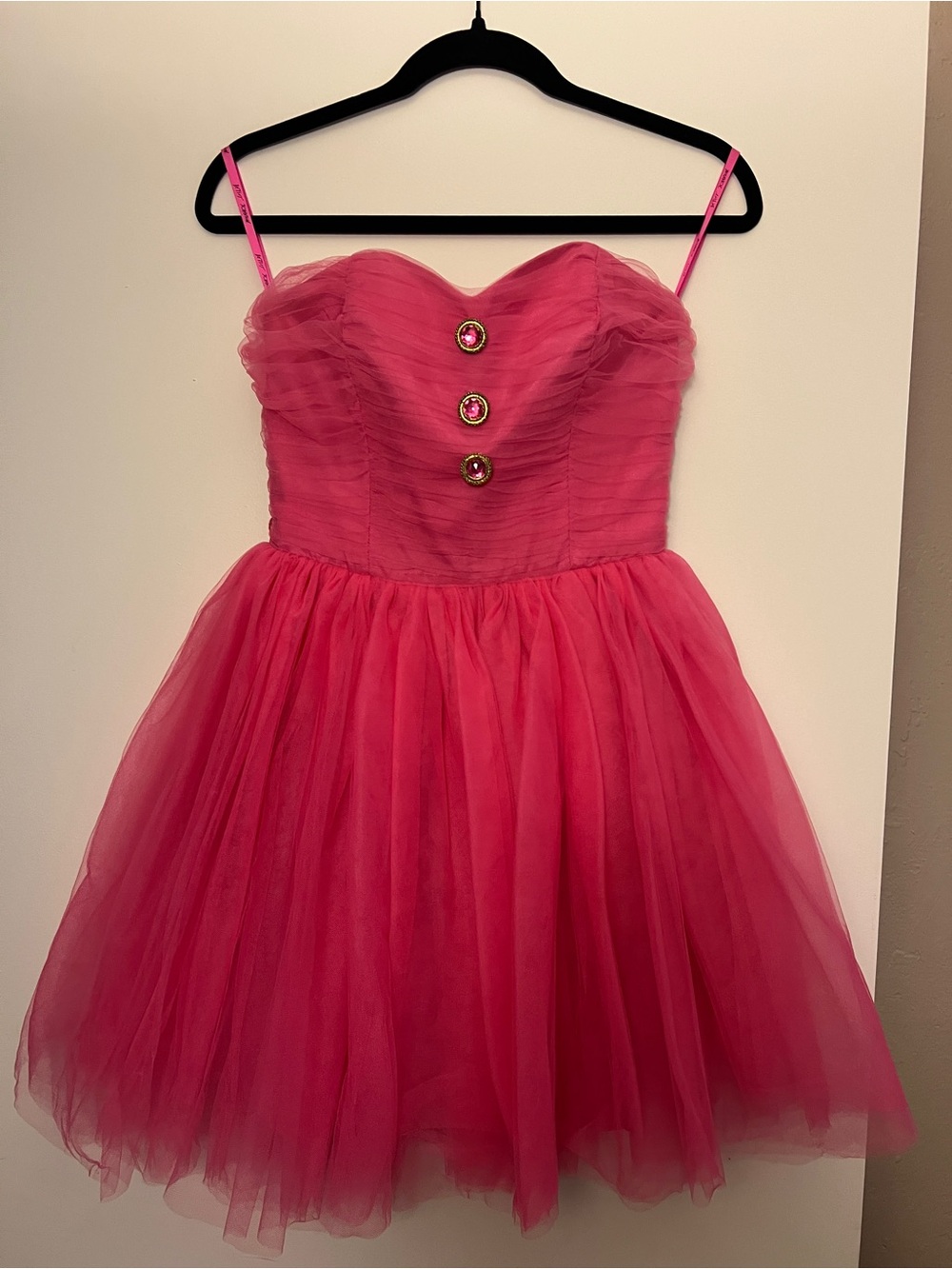 Betsey Johnson Pink Tule Dress Y2K